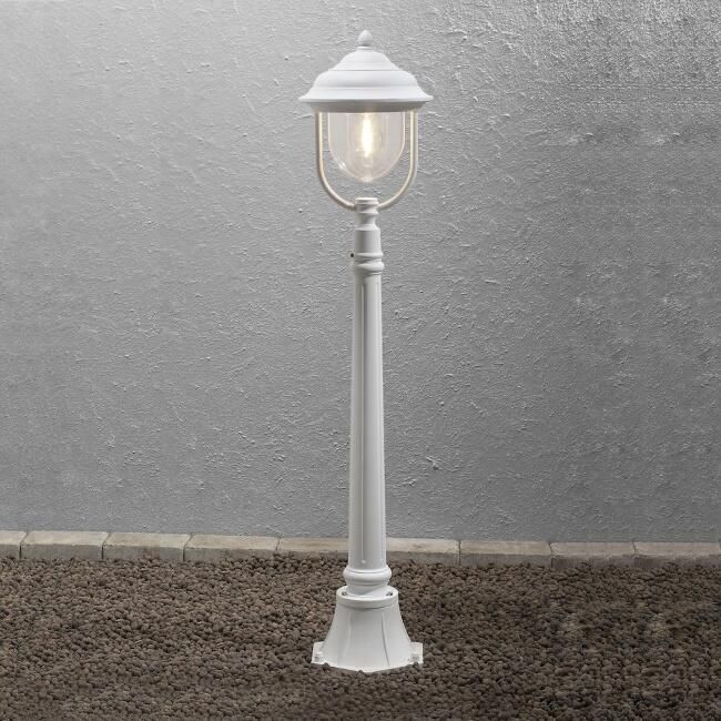 Konstsmide Staande lamp Parma Mezzani wit klassieke tuinverlichting 7225-250 paaltje 118cm - Foto 2