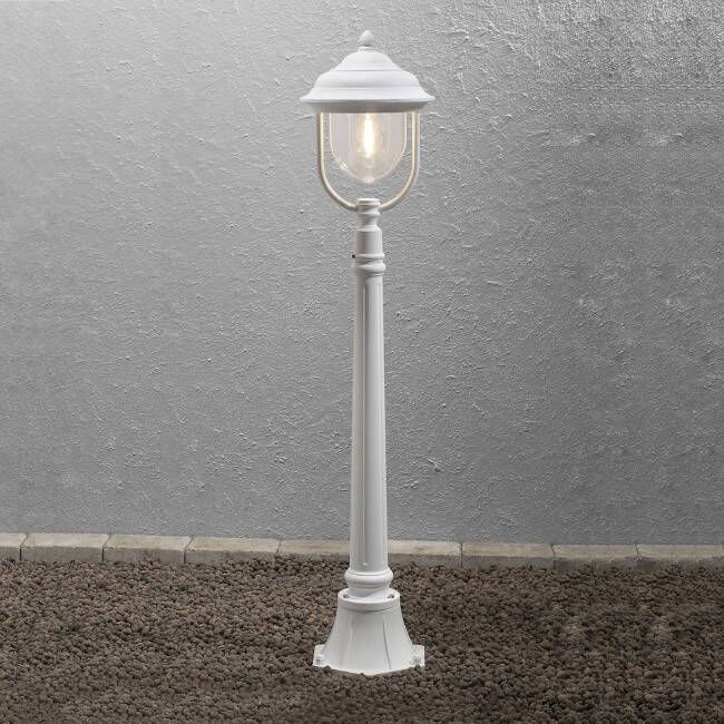 Konstsmide Staande buitenlamp Parma 1-lichts wit 118 cm