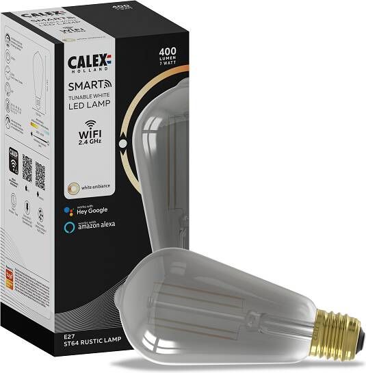LampenshopOnline Calex Smart LED 7W edison smoke