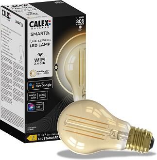 Calex Slimme LED Lamp E27 Wifi Verlichting Filament A60 Smart Lichtbron Goud Dimbaar Warm Wit licht 7W - Foto 4