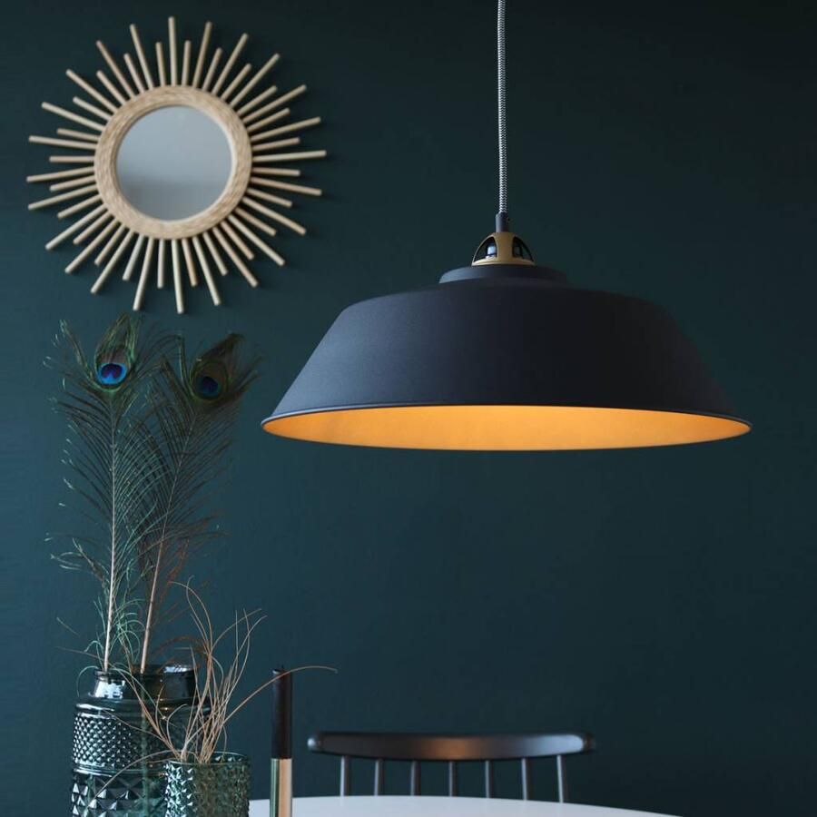 Mexlite Lightning industriele hanglamp 1-l metaal medium zwart - Foto 2