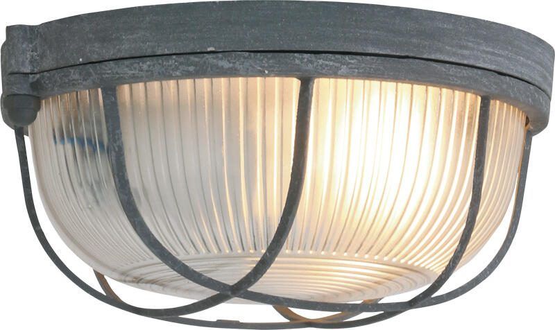Mexlite Plafondlamp Lisanne 1-lichts rond grijs