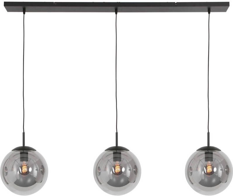 Steinhauer Hanglamp Bollique 3-lichts zwart