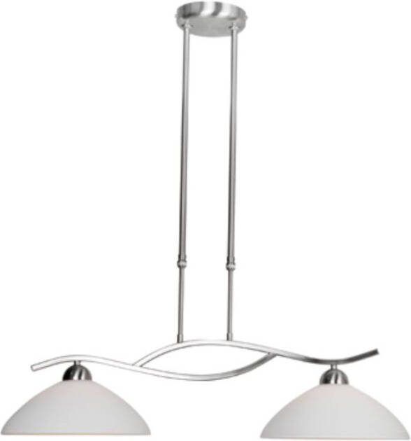 Steinhauer Hanglamp Capri 2-lichts Staal