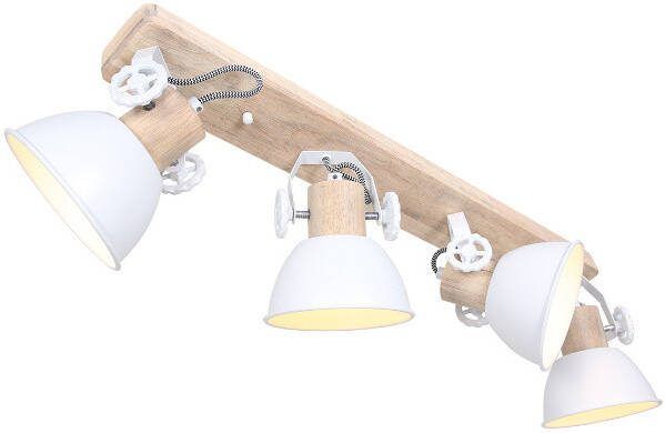 Steinhauer Opbouwspot Gearwood 4-lichts wit
