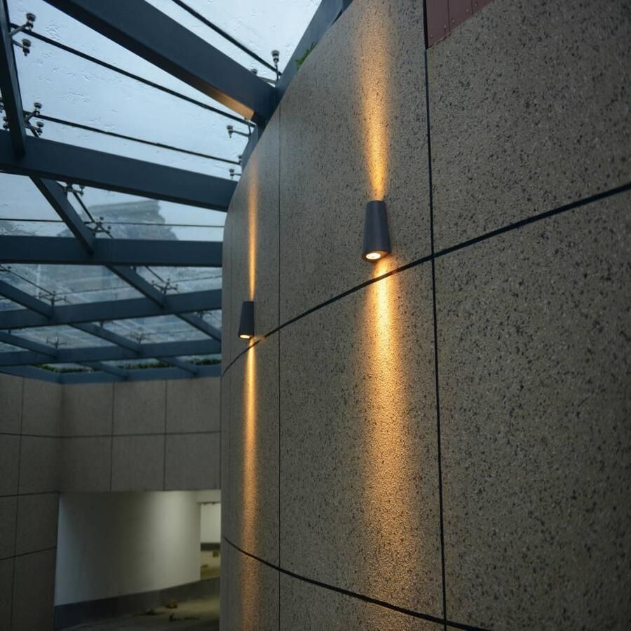 Steinhauer Buiten wandlamp Logan 2-lichts taps Zwart