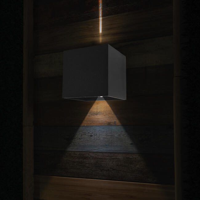Steinhauer Buitenlamp Boxx Incl. Led 2 Lichts Dag Nacht Sensor Zwart - Foto 2