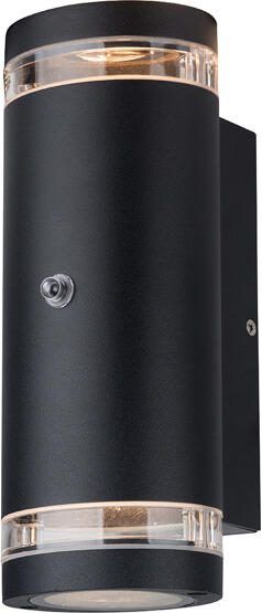 Steinhauer Buitenlamp Panay Incl. Led 2 Lichts Dag Nacht Sensor Zwart