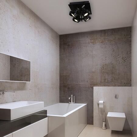 Steinhauer Spot Quatro 4 Lichts Led 7552 Zwart