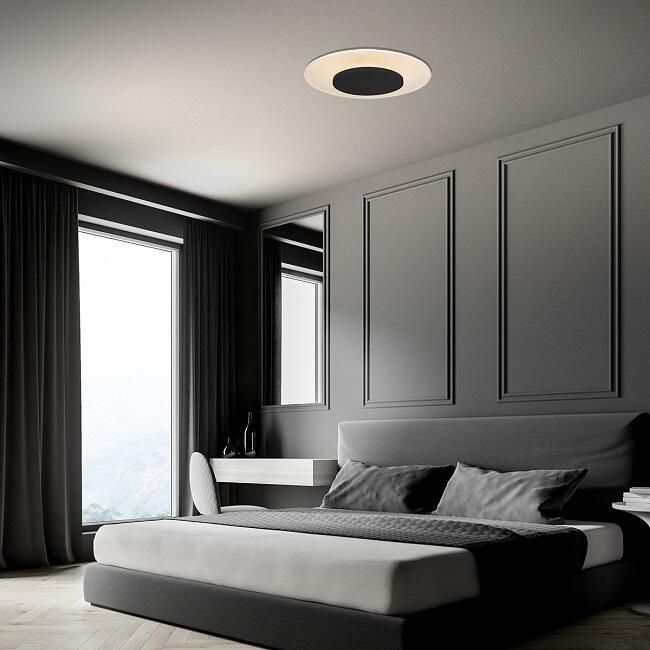 Steinhauer Plafondlamp Lido LED 24W Zwart