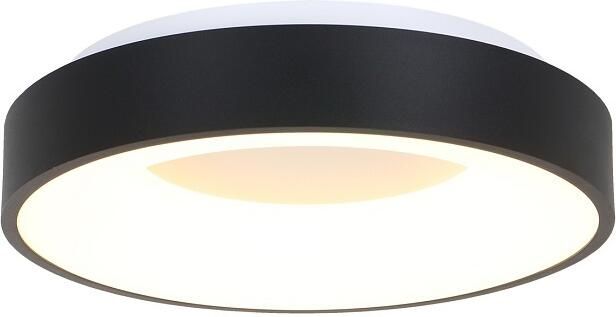 Steinhauer Ceiling and Wall Plafonnière Zwart 48 cm