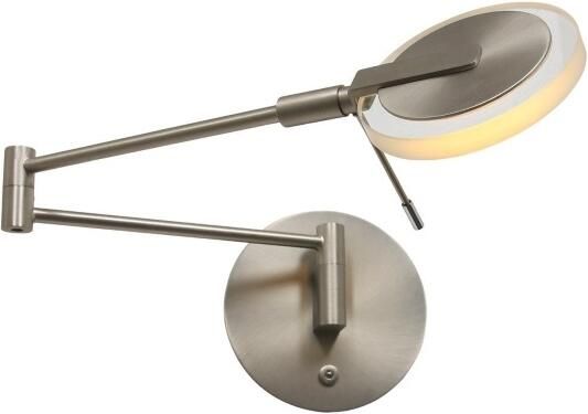 Steinhauer Wandlamp Turound staal LED helder glas