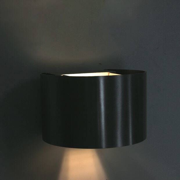 Steinhauer Wandlamp Muro 1-lichts zwart 13 cm
