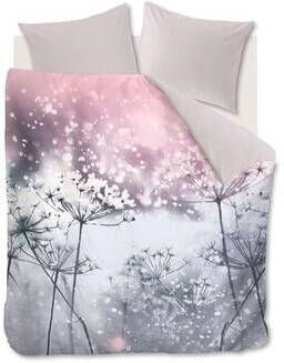 Ambiante dekbedovertrek Winter Flower grijs 140x200 220 cm Leen Bakker