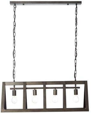 Brilliant hanglamp Matrix 4-lichts zwart Leen Bakker