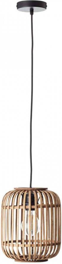 Brilliant Leuchten Hanglamp Woodrow Bamboelamp in Boho-stijl 130 x 21 cm E27 (1 stuk)