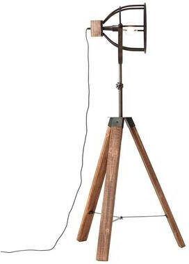 Brilliant Vloerlamp Matrix Zwart Hout ⌀72cm E27