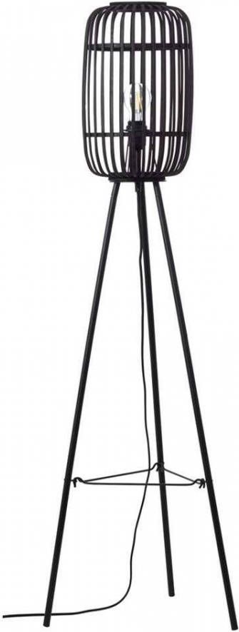 Brilliant vloerlamp Woodrow zwart Ø45x130 cm Leen Bakker