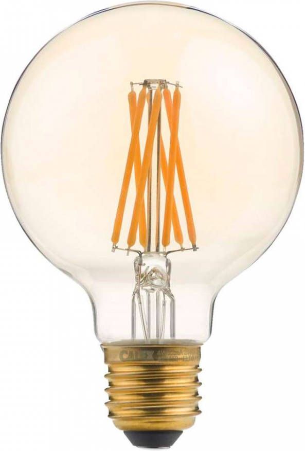 Calex Filament LED Lamp G80 Vintage Lichtbron E27 Goud Warm Wit Licht Dimbaar