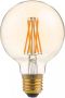 Calex Filament LED Lamp G80 Vintage Lichtbron E27 Goud Warm Wit Licht Dimbaar - Thumbnail 1