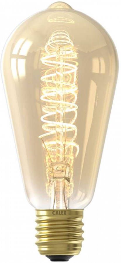 LampenshopOnline LED E27 3 8W edison Spiraal 200 lm gold 2100K
