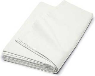 Cinderella flanel laken 100% geruwde flanel-katoen 1-persoons (160x260 cm) Off-White