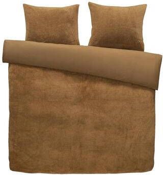 Comfort Dekbedovertrek Teddy caramel 200x200 220 cm Leen Bakker