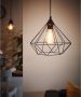 Eglo Vintage Tarbes Hanglamp Draadlamp 1 Lichts Ø325mm. Zwart - Thumbnail 2
