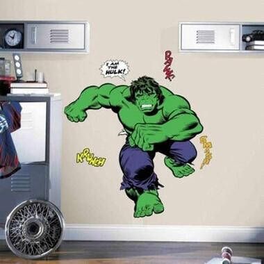 EGLO RoomMates muursticker Avengers De Hulk 46x13 cm Leen Bakker