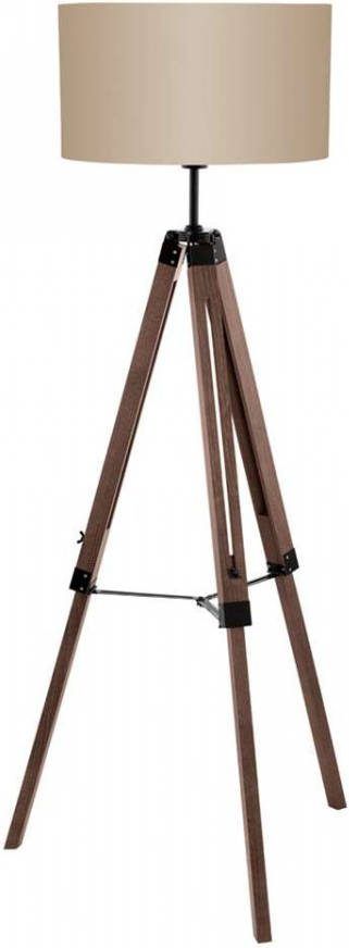 EGLO vloerlamp Lantada noot taupe Leen Bakker