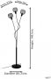 EGLO Wrington 1 Vloerlamp E14 149 5 cm Zwart - Thumbnail 2