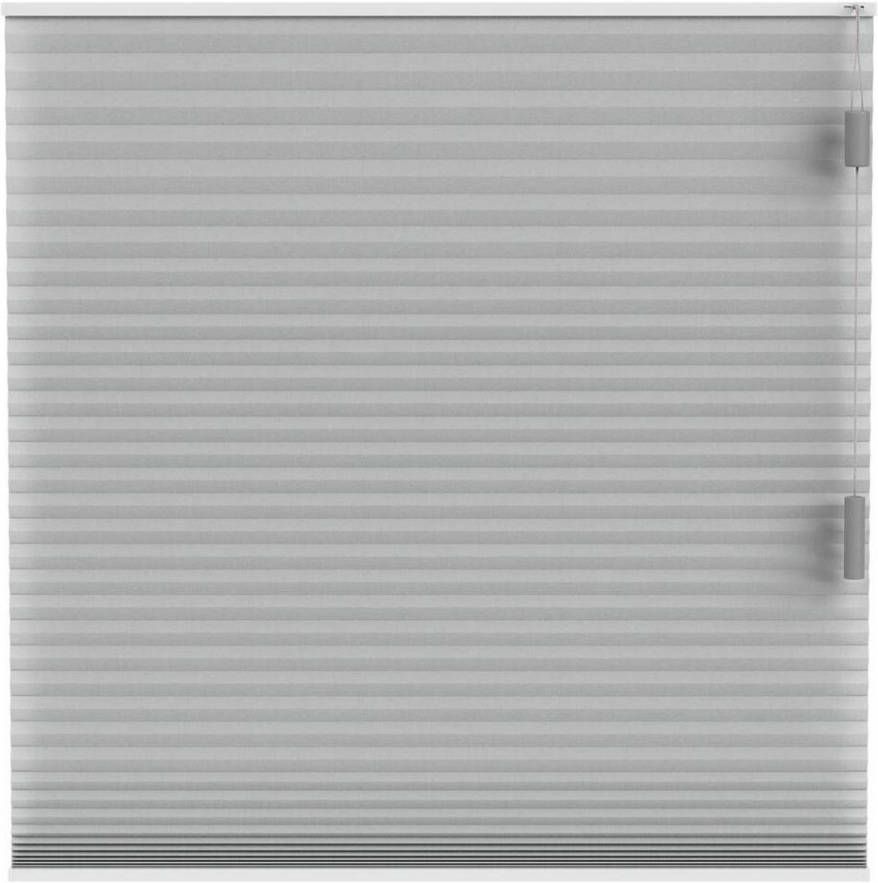 Fenstr plisségordijn Cambridge dubbel 25mm transparant lichtgrijs (20029) Leen Bakker