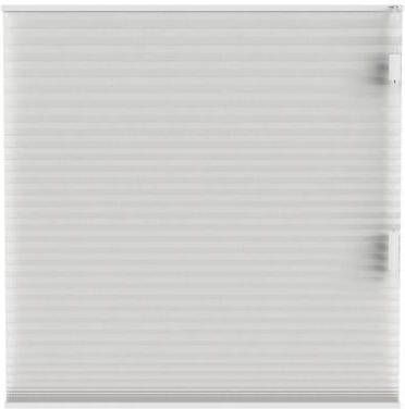 Fenstr plisségordijn Cambridge dubbel 25mm transparant wit (10325) Leen Bakker