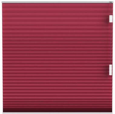 Fenstr plisségordijn Montreal dubbel 25mm verduisterend bordeaux rood (65602) Leen Bakker