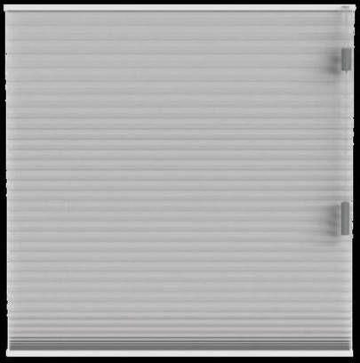 Fenstr plisségordijn Toronto dubbel 25mm lichtdoorlatend lichtgrijs (20027) Leen Bakker