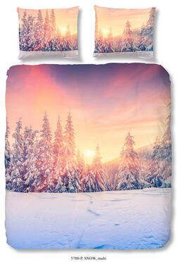 Good Morning dekbedovertrek Snow multikleur 200x200 220 cm Leen Bakker