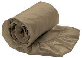 Heckett & Lane Royal Cotton hoeslaken Perkal goudkleur 180x200x35 cm Leen Bakker