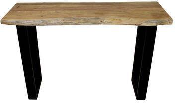 HSM Collection sidetable SoHo bruin zwart 120x40x75 cm Leen Bakker