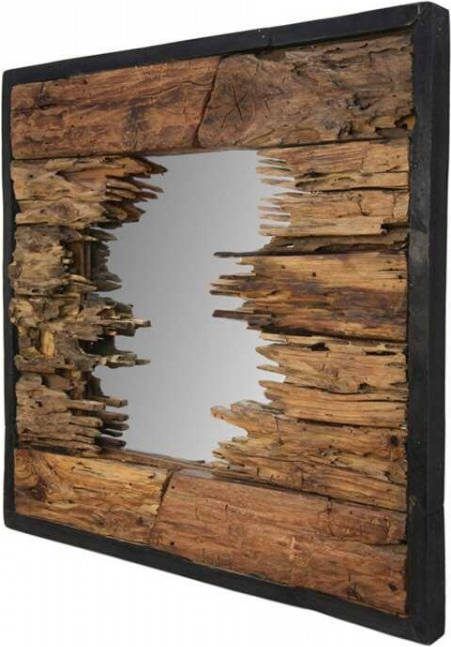 HSM Collection spiegel Moris naturel 60x60 cm Leen Bakker