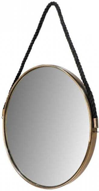 HSM Collection spiegel Selina zwart naturel Ø60 cm Leen Bakker