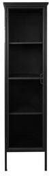HSM Collection Vitrinekast Manhattan zwart 180x45x38 cm Leen Bakker