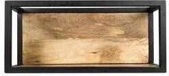 HSM Collection wandbox Levels naturel zwart 55x18x25 cm Leen Bakker
