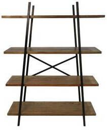 HSM Collection wandkast Elif javahout ijzer 160x120x42 cm Leen Bakker