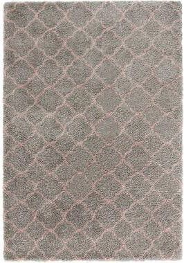 KAAT Amsterdam Mint Rugs vloerkleed Luna grijs roze 200x290 cm Leen Bakker