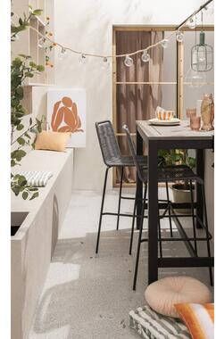 Le Sud Bartafel Tarn aluminium eucalyptus 105x130x65 cm Leen Bakker