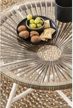 Le Sud Bijzettafel Grand naturel wicker Ø50 cm Leen Bakker
