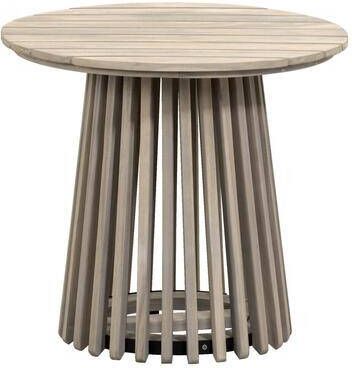 Le Sud Bijzettafel Saone acacia greywash 45xØ50 cm Leen Bakker