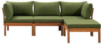 Le Sud modulaire loungeset Orleàns groen 4-delig Leen Bakker