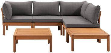 Le Sud modulaire loungeset Orleàns V1 donkergrijs 6-delig Leen Bakker