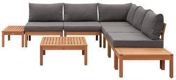 Le Sud modulaire loungeset Orleàns V1 donkergrijs 8-delig Leen Bakker